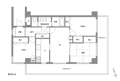 間取り図(BEFORE)