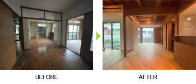 [BEFORE/AFTER]間取りの変更